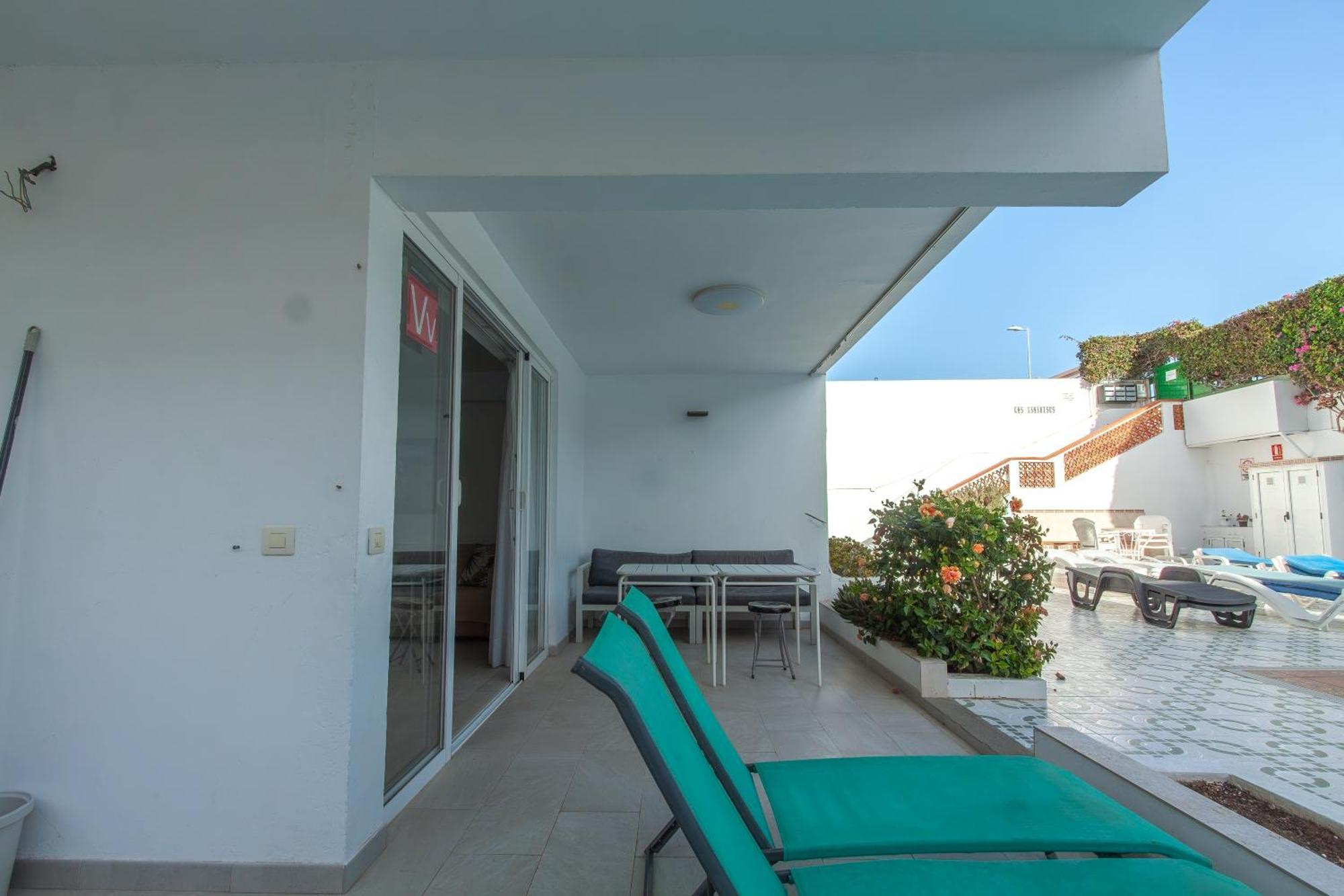 Apartamento Con Terraza Y Piscina En Playa Del Ing Playa del Inglés Eksteriør bilde