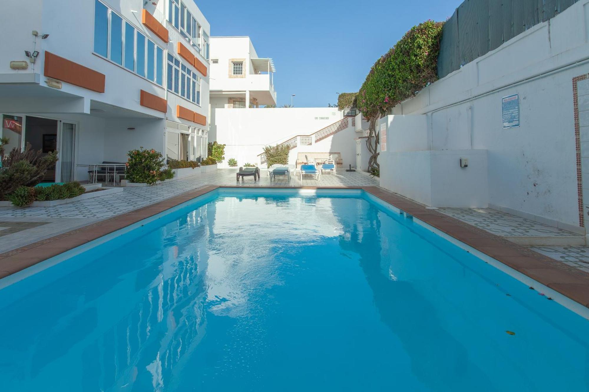 Apartamento Con Terraza Y Piscina En Playa Del Ing Playa del Inglés Eksteriør bilde