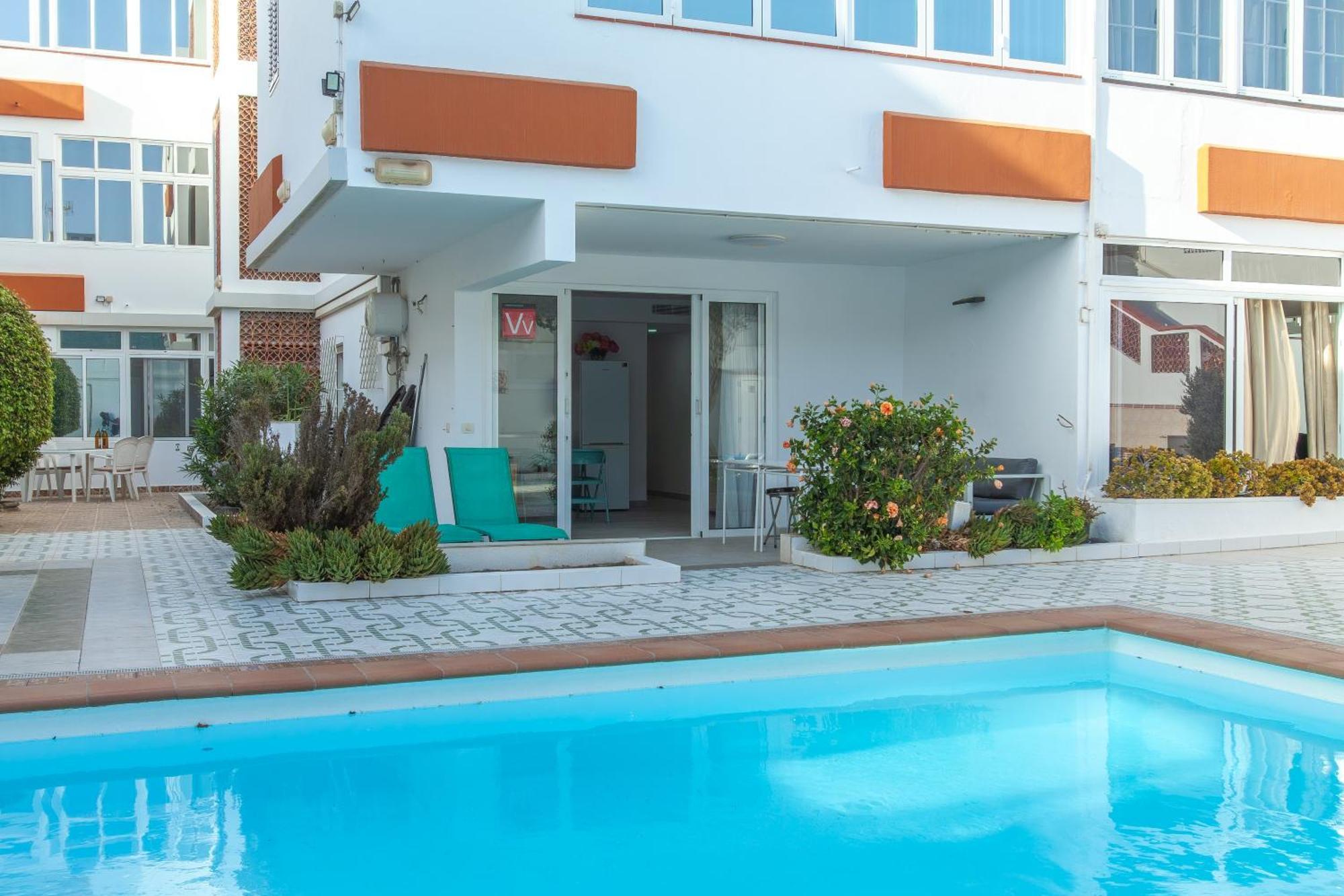 Apartamento Con Terraza Y Piscina En Playa Del Ing Playa del Inglés Eksteriør bilde