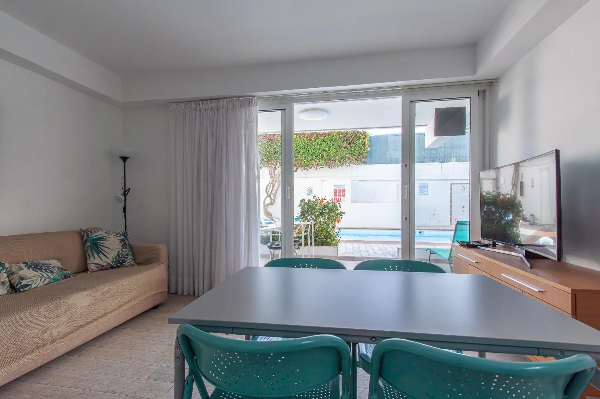 Apartamento Con Terraza Y Piscina En Playa Del Ing Playa del Inglés Eksteriør bilde